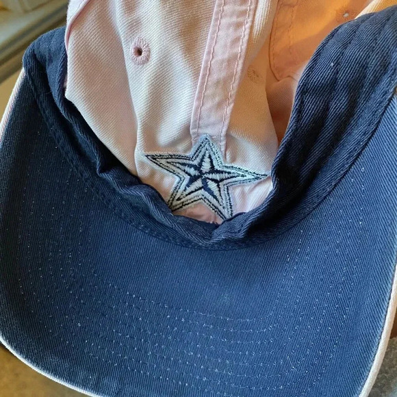 Dallas Cowboys Hat Women OSFM Pink Baseball NFL Cotton Strapback Embroidered Cap - Picture 6 of 6